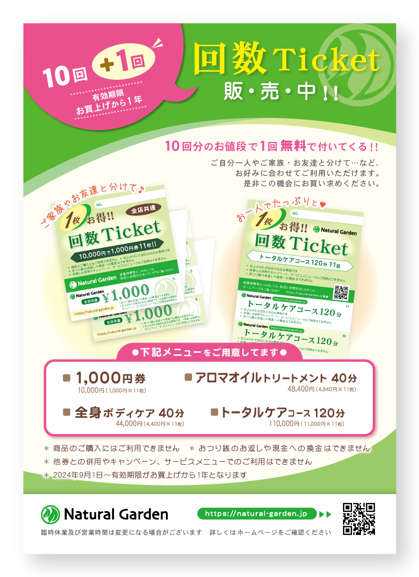 回数券についてのお知らせポップ